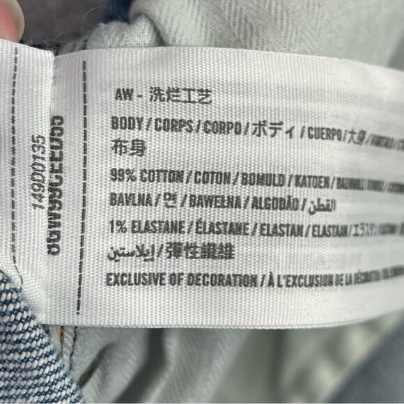 Abercrombie & Fitch Mom Shorts Women’s 20 Blue Cut Off High Rise Distressed - Picture 4 of 8